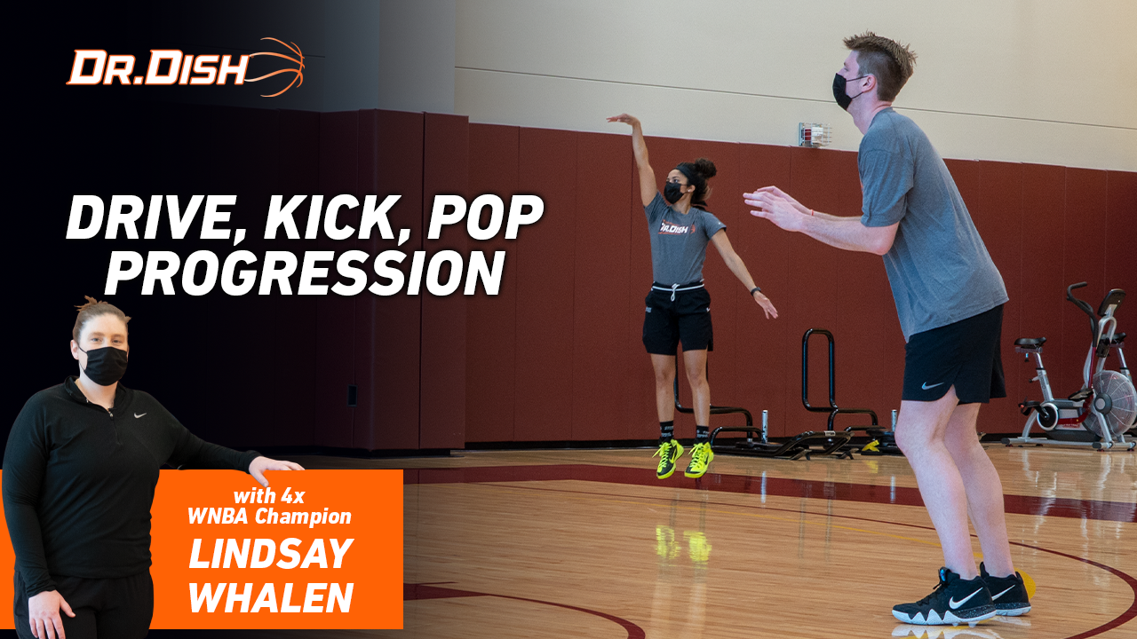 Basketball Drills Drive, Kick, Pop Progression with Lindsay Whalen